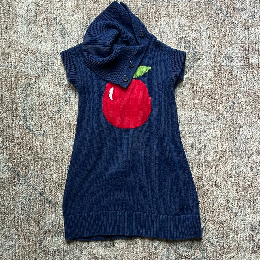 Old Navy apple sweater dress 3T